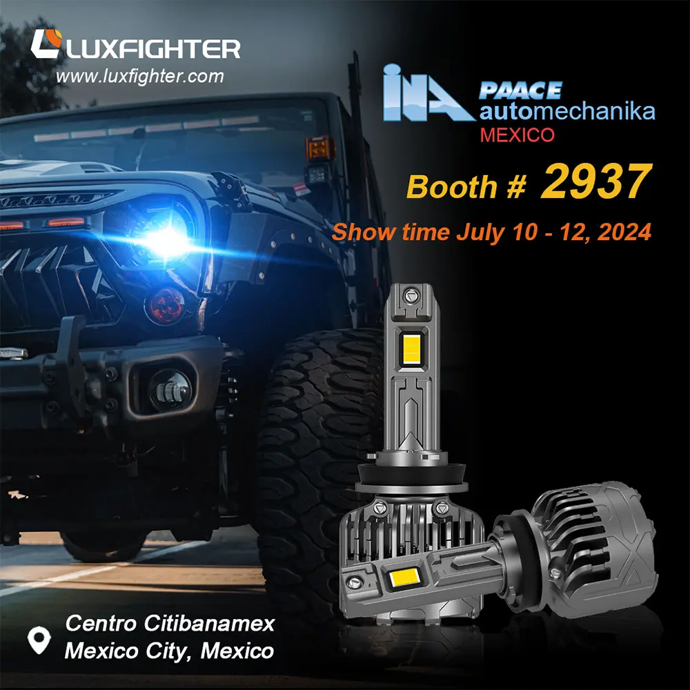 Luxfighter car ducitur headlight MMXXIV Mexico Ina